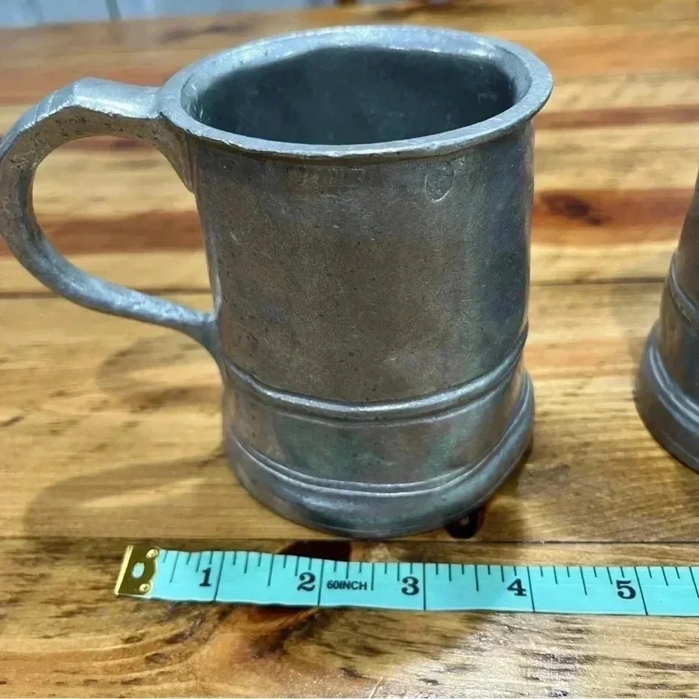 Wilton- RWP VINTAGE pewter mugs Steins with interesting markings
